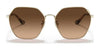 Coach C7998 HC7132 Sunglasses | Size 58 / Shiny Light Gold / Brown Gradient (3N 13.6%) №900574