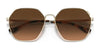 Coach C7998 HC7132 Sunglasses | Size 58 / Shiny Light Gold / Brown Gradient (3N 13.6%) №900574