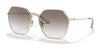 Coach C7998 HC7132 Sunglasses | Size 58 / Shiny Light Gold / Purple Grey Gradient (2N 35%) №90058G