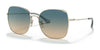 Coach C7997 HC7133 Sunglasses | Size 57 / Shiny Light Gold / Blue Yellow Gradient (2N 30%) №900579
