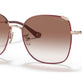 Shiny Rose Gold/Burgundy Front
