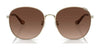 Coach C7996 HC7134 Sunglasses | Size 57 / Shiny Rose Gold / Silver Pink Gradient (2N 37.5%) №93318Z