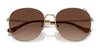 Coach C7996 HC7134 Sunglasses | Size 57 / Shiny Rose Gold / Silver Pink Gradient (2N 37.5%) №93318Z