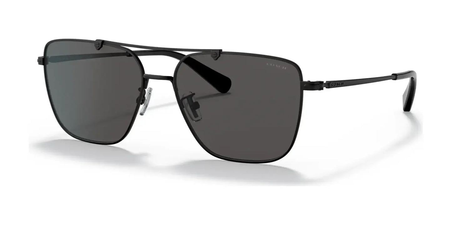Coach C8004 HC7137 Sunglasses Matte Black / Dark Grey Solid