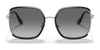 Coach C8000 HC7139BD Sunglasses | Size 58 / Light Gold/Black / Grey Gradient (2N 26%) №934611