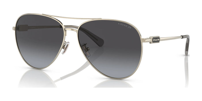 Coach CD474 HC7140 Sunglasses | Size 61 / Shiny Light Gold / Grey Gradient (3N 15.2%) №90058G