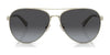 Coach CD474 HC7140 Sunglasses | Size 61 / Shiny Light Gold / Grey Gradient (3N 15.2%) №90058G
