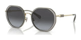 Coach CD477 HC7141 Sunglasses Transparent Grey / Grey Gradient