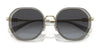 Coach CD477 HC7141 Sunglasses | Size 54 / Transparent Amber / Blue Purple Gradient (2N 27.2%) №93318H
