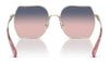 Coach CD476 HC7142 Sunglasses | Size 58 / Shiny Light Gold / Plum Purple Scarlet Gradient (2N 30.8%) №90050J