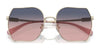 Coach CD476 HC7142 Sunglasses | Size 58 / Shiny Light Gold / Plum Purple Scarlet Gradient (2N 30.8%) №90050J