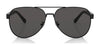 Coach CD467 HC7143 Sunglasses | Size 61 / Satin Black №900387 / Dark Grey Solid (3N 9.9%)