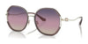 Coach CD452 HC7144BD Sunglasses | Size 59 / Light Gold/Pink / Purple Gradient (2N 39.7%) №9413U6