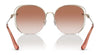 Coach CD453 HC7145BD Sunglasses | Size 60 / Shiny Light Gold №900513 / Brown Gradient (2N 30%)