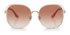 Coach CD453 HC7145BD Sunglasses | Size 60 / Shiny Light Gold №900513 / Brown Gradient (2N 30%)