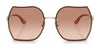 Coach CD454 HC7146BD Sunglasses | Size 60 / Shiny Light Gold / Brown Gradient (2N 30%) №900513
