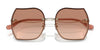 Coach CD454 HC7146BD Sunglasses | Size 60 / Shiny Light Gold / Brown Gradient (2N 30%) №900513
