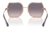 Coach CD454 HC7146BD Sunglasses | Size 60 / Shiny Light Gold / Brown Gradient (2N 30%) №900513