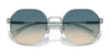 Coach CH556 HC7147 Sunglasses | Size 56 / Shiny Light Gold / Grey Gradient (3N 15.2%) №90058G