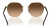 Coach CH556 HC7147 Sunglasses | Size 56 / Shiny Light Gold / Grey Gradient (3N 15.2%) №90058G