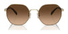 Coach CH556 HC7147 Sunglasses | Size 56 / Shiny Light Gold / Grey Gradient (3N 15.2%) №90058G