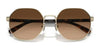 Coach CH556 HC7147 Sunglasses | Size 56 / Shiny Light Gold / Grey Gradient (3N 15.2%) №90058G