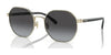 Coach CH556 HC7147 Sunglasses | Size 56 / Shiny Light Gold / Grey Gradient (3N 15.2%) №90058G