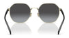 Coach CH556 HC7147 Sunglasses | Size 56 / Shiny Light Gold / Grey Gradient (3N 15.2%) №90058G