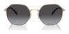 Coach CH556 HC7147 Sunglasses | Size 56 / Shiny Light Gold / Grey Gradient (3N 15.2%) №90058G