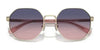 Coach CH556 HC7147 Sunglasses | Size 56 / Shiny Light Gold / Grey Gradient (3N 15.2%) №90058G