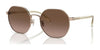 Coach CH556 HC7147 Sunglasses | Size 56 / Shiny Rose Gold / Brown Peach Flash (3N 14.9%) №93315M