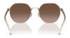 Coach CH556 HC7147 Sunglasses | Size 56 / Shiny Light Gold / Grey Gradient (3N 15.2%) №90058G