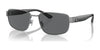 Coach CH579 HC7149 Sunglasses | Size 59 / Shiny Gunmetal / Grey Solid (Polarized) (3P 11.6%) №900481