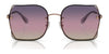 Coach CH574 HC7150D Sunglasses | Size 60 / Shiny Rose Gold / Purple Pink Peach Gradient (2N 39.7%) №9331U6