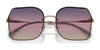 Coach CH574 HC7150D Sunglasses | Size 60 / Shiny Rose Gold / Purple Pink Peach Gradient (2N 39.7%) №9331U6
