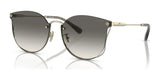 Coach CH573 HC7151D Sunglasses Shiny Light Gold / Black Grey Sand Gradient