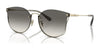Coach CH573 HC7151D Sunglasses | Size 63 / Shiny Light Gold / Black Grey Sand Gradient (2N 27.2%) №900511