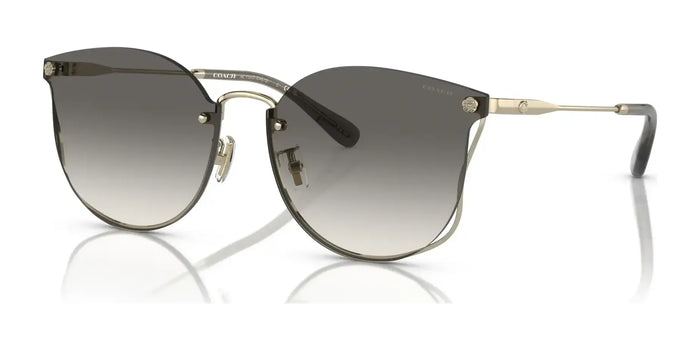 Coach CH573 HC7151D Sunglasses | Size 63 / Shiny Light Gold / Black Grey Sand Gradient (2N 27.2%) №900511