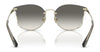 Coach CH573 HC7151D Sunglasses | Size 63 / Shiny Light Gold / Black Grey Sand Gradient (2N 27.2%) №900511