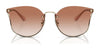 Coach CH573 HC7151D Sunglasses | Size 63 / Shiny Light Gold / Black Grey Sand Gradient (2N 27.2%) №900511