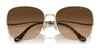 Coach CK481 HC7152 Sunglasses | Size 60 / Shiny Light Gold / Brown Gradient (3N 14.2%) №900574