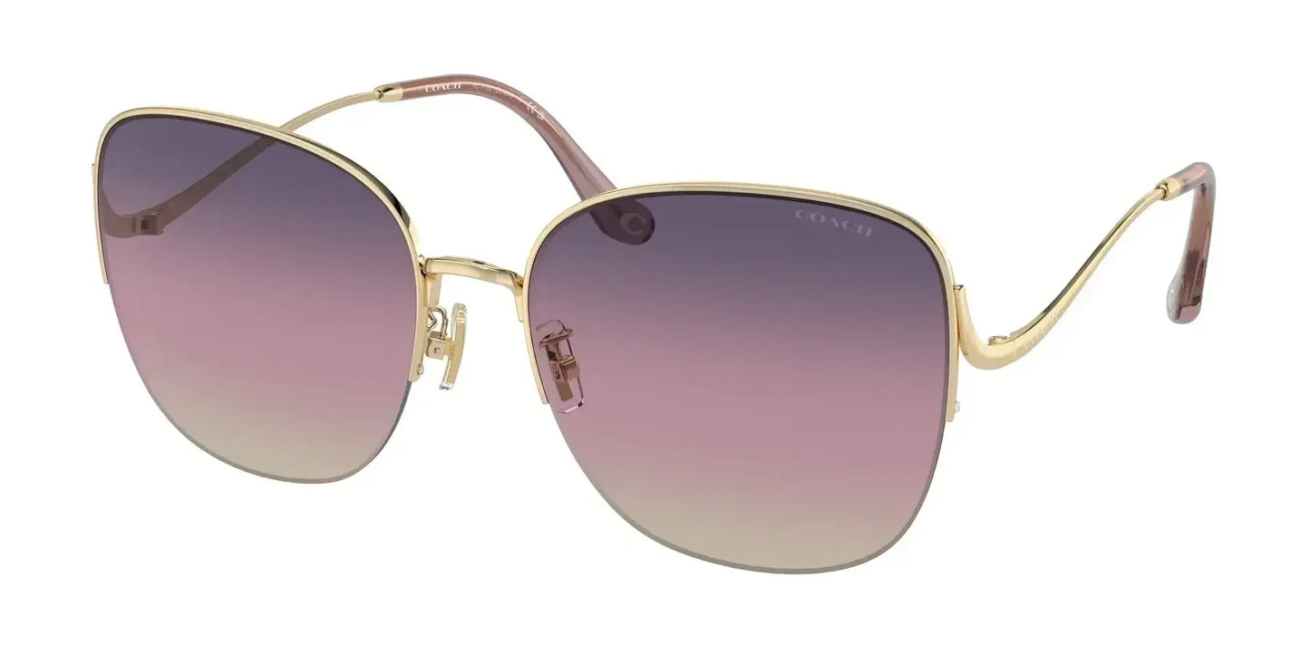 Coach CK481 HC7152 Sunglasses Shiny Light Gold / Purple Pink Gradient