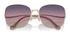 Coach CK481 HC7152 Sunglasses | Size 60 / Shiny Light Gold / Brown Gradient (3N 14.2%) №900574