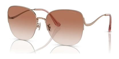 Coach CK481 HC7152 Sunglasses Shiny Rose Gold / Burgundy Pink Gradient