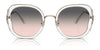 Coach CK483 HC7153B Sunglasses | Size 54 / Transparent Blue / Blue Yellow Gradient (2N 30%) №57664M