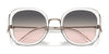 Coach CK483 HC7153B Sunglasses | Size 54 / Transparent Blue / Blue Yellow Gradient (2N 30%) №57664M
