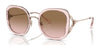 Coach CK483 HC7153B Sunglasses | Size 54 / Transparent Pink / Brown Pink Gradient (2N 32.7%) №557511