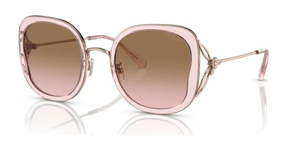 Coach CK483 HC7153B Sunglasses Transparent Pink / Brown Pink Gradient