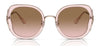 Coach CK483 HC7153B Sunglasses | Size 54 / Transparent Blue / Blue Yellow Gradient (2N 30%) №57664M
