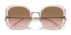 Coach CK483 HC7153B Sunglasses | Size 54 / Transparent Blue / Blue Yellow Gradient (2N 30%) №57664M